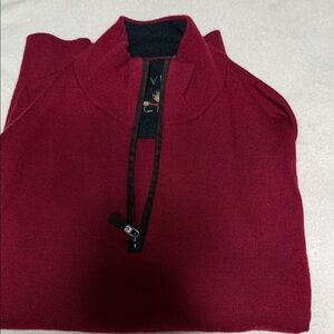 Orvis Men's V-Neck Sweater - Burgundy